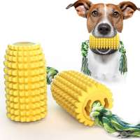 Pet supplies new amazon hot style dog toys maize grinding resistance to chew his teeth brush with rope dog toys