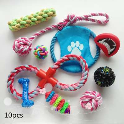 Amazon Hot Selling Pack Pet Toy Set Durable Dog Rope Chew Toy Pet Toys