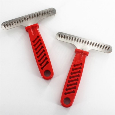 Spike Tooth Pet Rake brush comb for Long thick dog hairs