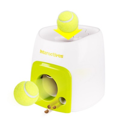 Nontoxic interactive training reward machine Smart pet dog food spiller Tennis ball feeder toy