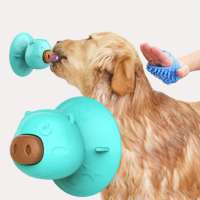 Chew Pet+toys Food Shape New Dispenser Rubber For Aggressive Chewers Suction Cup Dog Toy