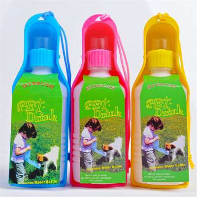 300ml capacity outdoor portable dog water bottle for travel