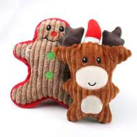 in stock Squeaky sounds dog pet stuffed plush toy for Christmas