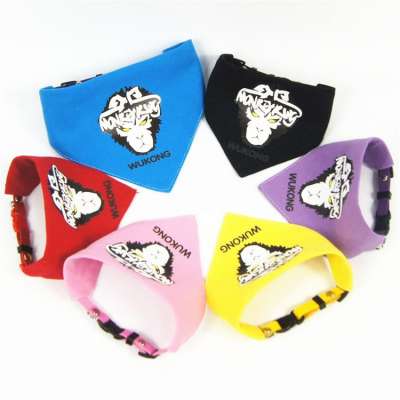 Multiple colors plain dog bandanas custom print logo